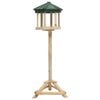 vidaXL Standing Bird Feeder Solid Firwood 33x110 cm