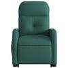 vidaXL Electric Stand up Massage Recliner Chair Dark Green Fabric
