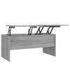 vidaXL Coffee Table Grey Sonoma 102x50,5x46,5 cm Engineered Wood