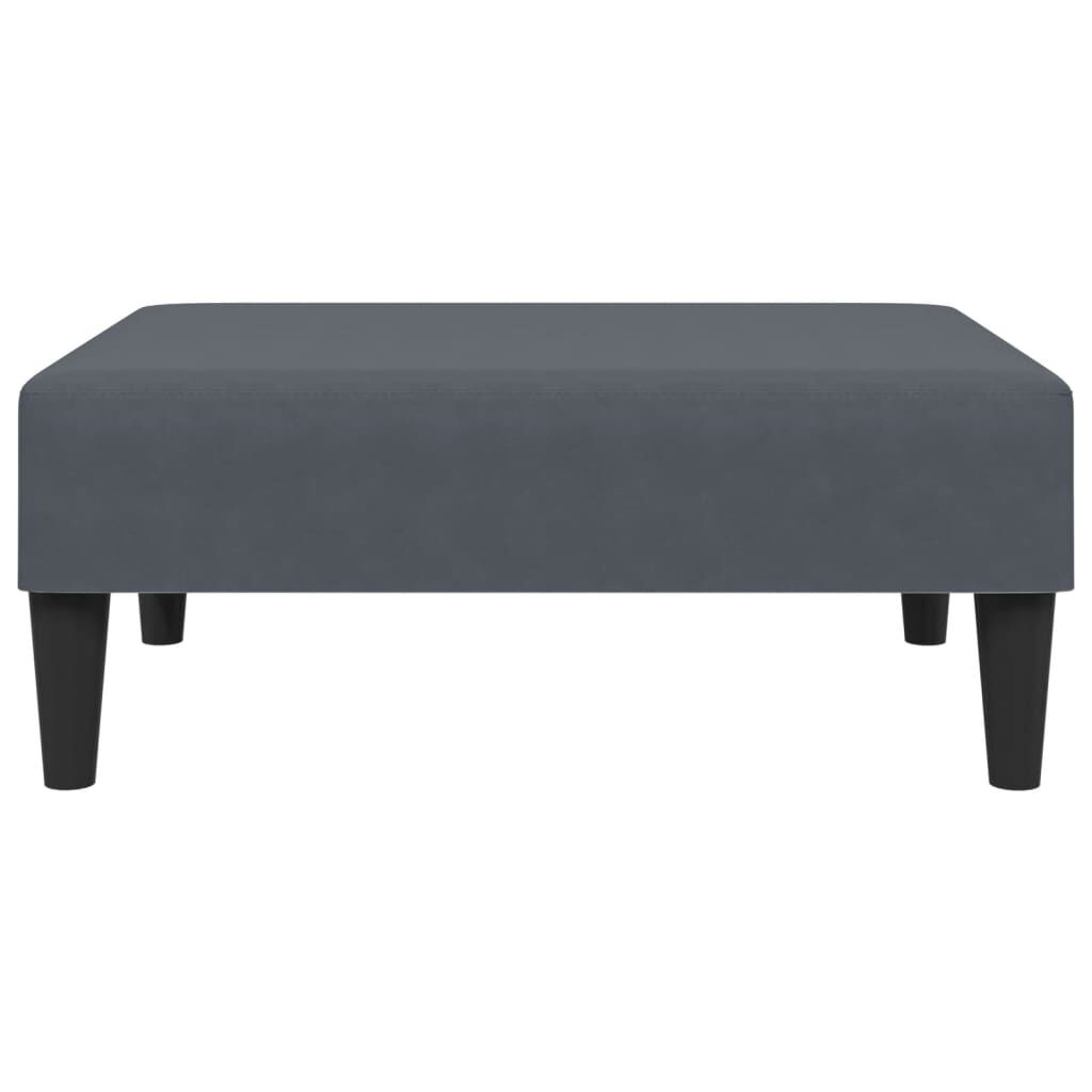 vidaXL Footstool Dark Grey 77x55x31 cm Velvet