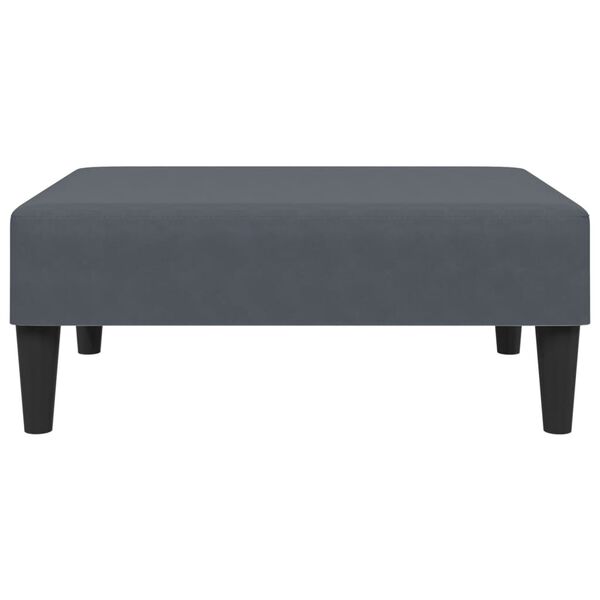 vidaXL Footstool Dark Grey 77x55x31 cm Velvet
