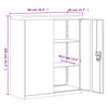 vidaXL File Cabinet Anthracite 90x40x105 cm Steel