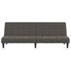 vidaXL 2-Seater Sofa Bed Dark Grey Velvet