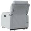 vidaXL Stand up Massage Recliner Chair Light Grey Fabric