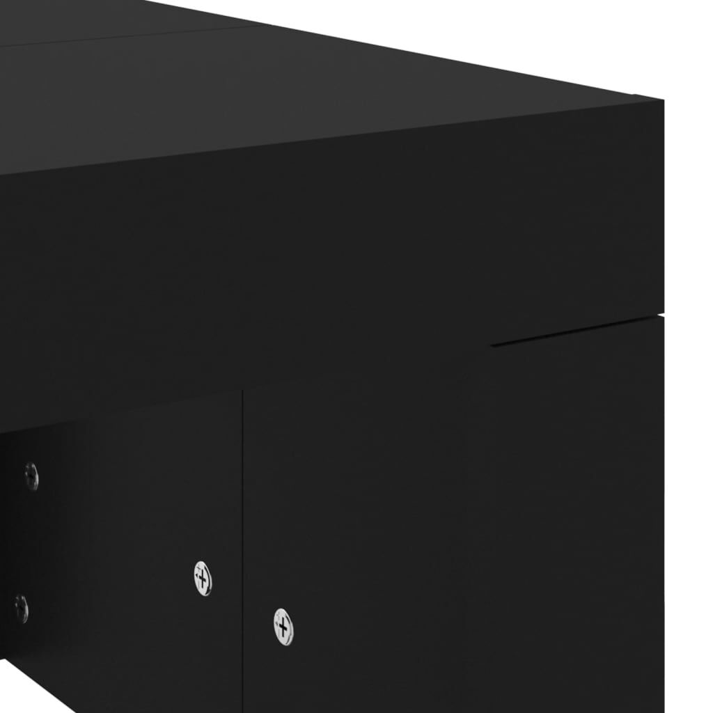vidaXL Coffee Table Black 102x50x36 cm Engineered Wood
