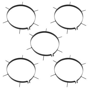 vidaXL Lawn Aerator Clamps 5 pcs with Spikes Ø 30 cm Iron