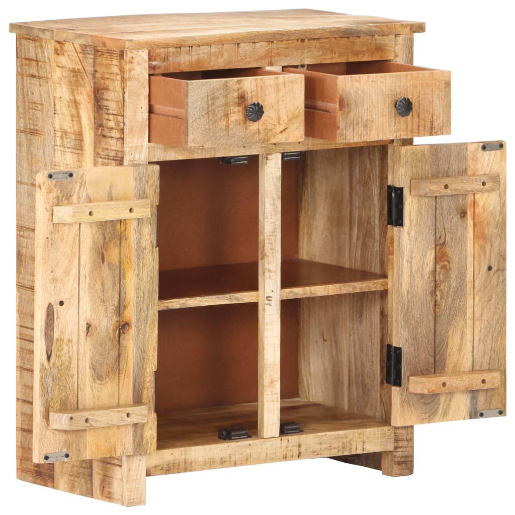 vidaXL Sideboard 59x35x75 cm Rough Mango Wood