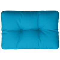 vidaXL Pallet Cushion Light Blue 50x40x12 cm Fabric