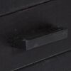 vidaXL TV Cabinet Black 118x30x40 cm Solid Mango Wood