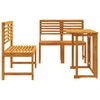 vidaXL Garden Bistro Set 3 pcs Brown Solid Acacia Wood