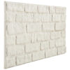 vidaXL 3D Wall Panels with White Brick Design 10 pcs EPS