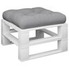 vidaXL Pallet Cushion Grey 60x60x12 cm Fabric