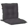 vidaXL Lowback Chair Cushions 4 pcs Melange Anthracite 100x50x7 cm Fabric