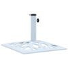 vidaXL Umbrella Base White 12 kg 49 cm Cast Iron