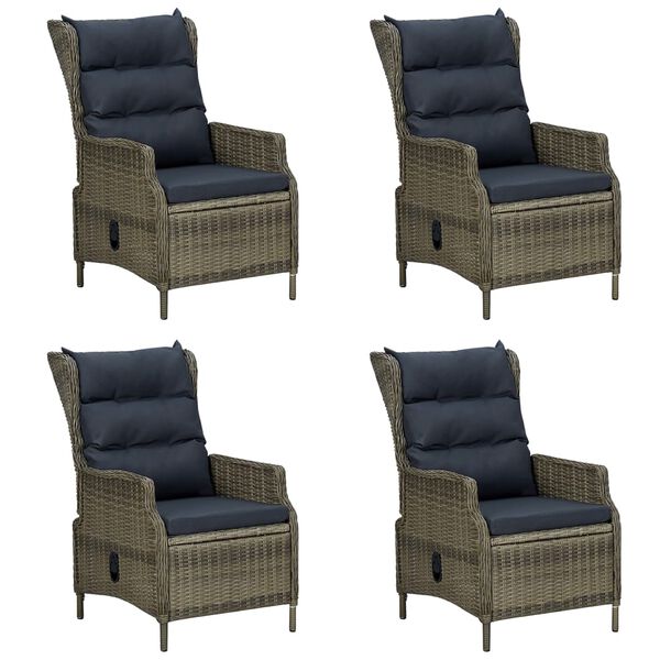 vidaXL 5 Piece Garden Dining Set Brown