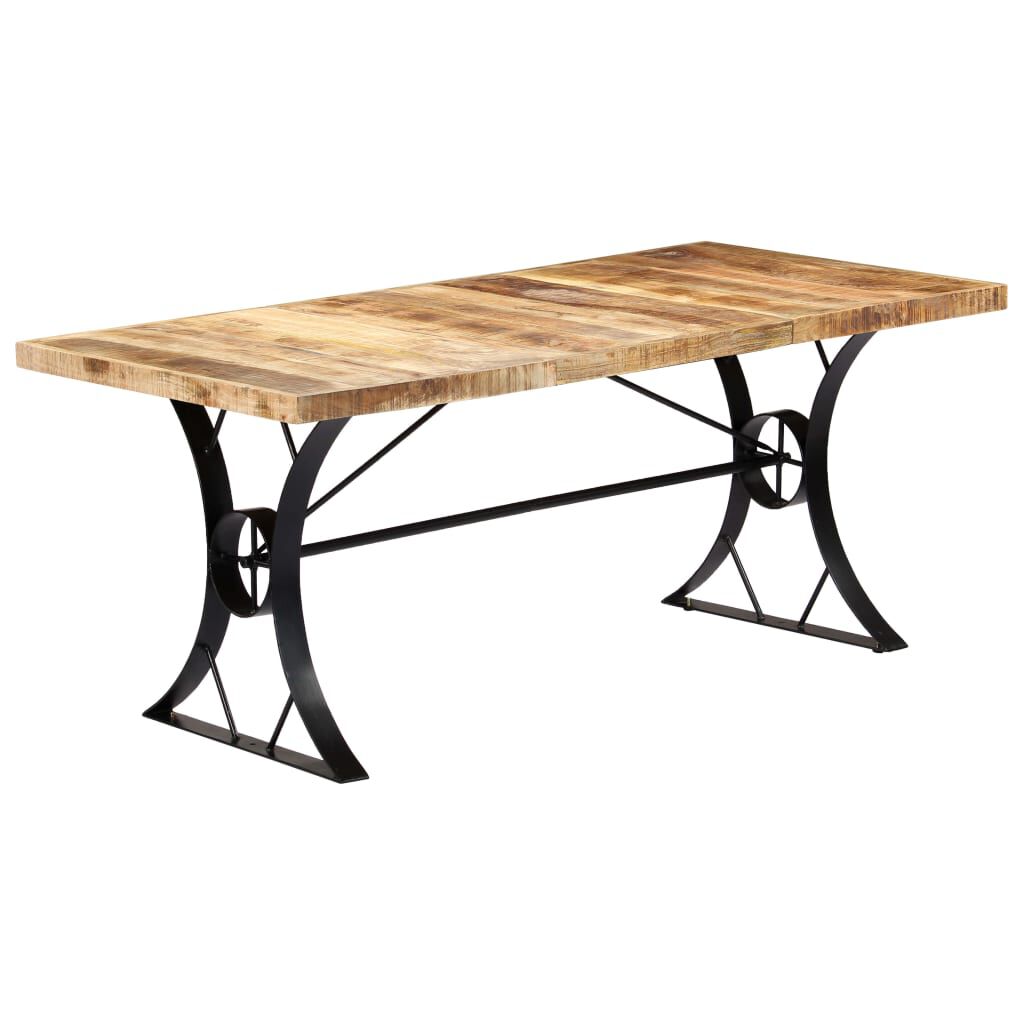 vidaXL Dining Table 180x90x76 cm Solid Mango Wood