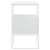 vidaXL Side Table White 55x36x59.5 cm Engineered Wood