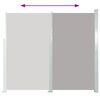 vidaXL Patio Retractable Side Awning 120x500 cm Grey