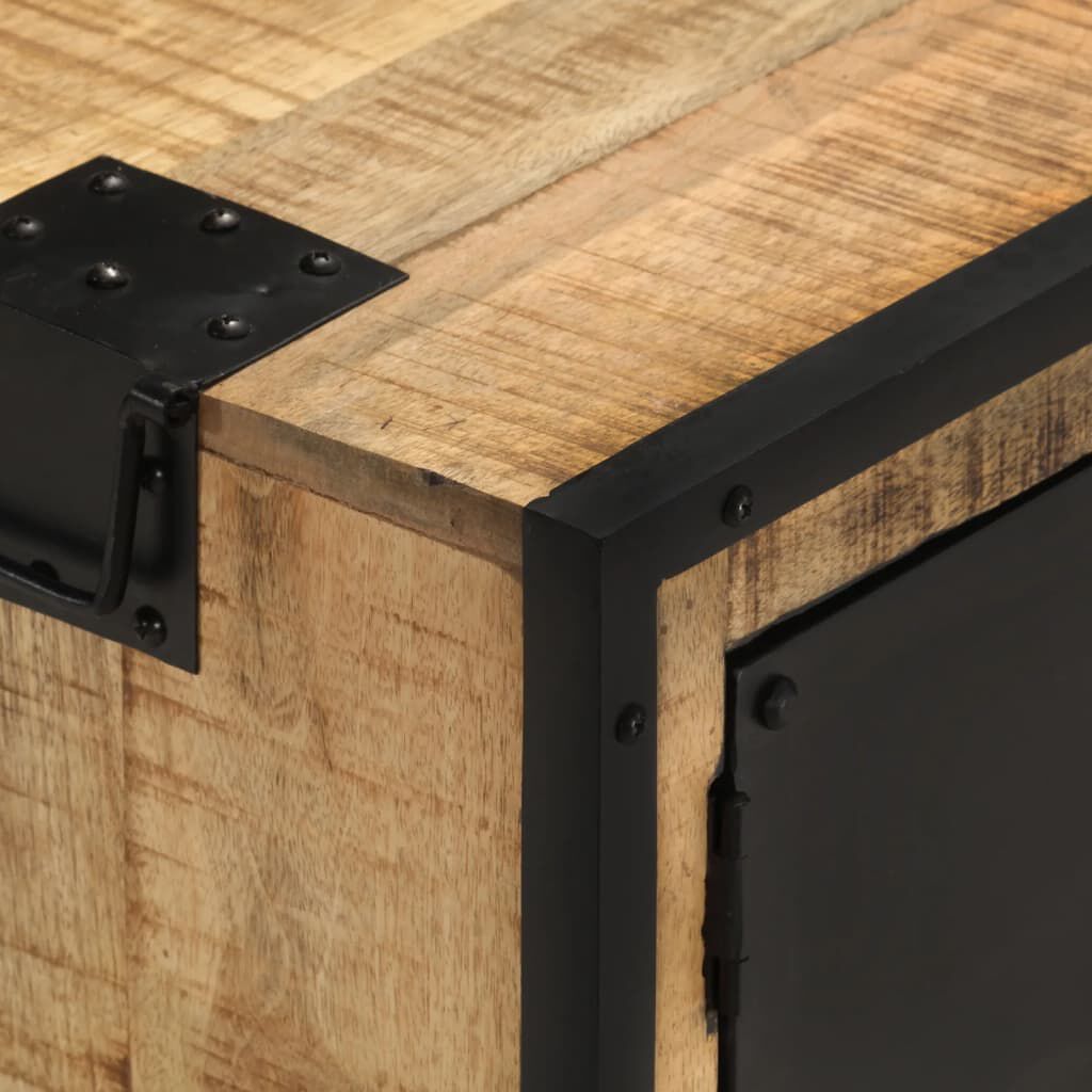 vidaXL TV Cabinet 110x31x46 cm Rough Mango Wood