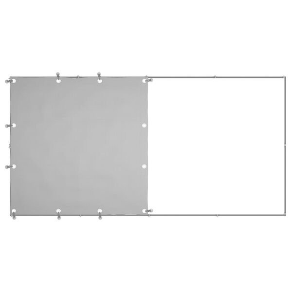 vidaXL Dog Kennel Silver 2.42 m² Steel