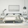 vidaXL Bed Frame without Mattress Dark Grey Double Fabric