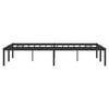 vidaXL Metal Bed Frame without Mattress Black 135x190cm