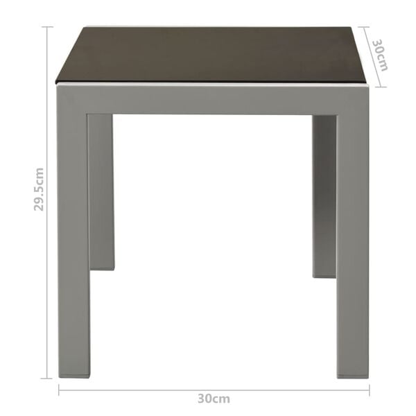 vidaXL Sun Loungers 2 pcs with Table Steel and Textilene Black