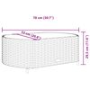 vidaXL 8 Piece Garden Sofa Set with Cushions Brown Poly Rattan