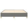 vidaXL Box Spring Bed Frame Dark Grey 183x213 cm Fabric