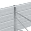 vidaXL Garden Raised Bed 160x80x45 cm Galvanized Steel Silver