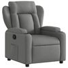 vidaXL Recliner Chair Dark Grey Fabric