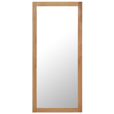 vidaXL Mirror 50x140 cm Solid Oak Wood