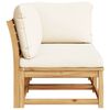 vidaXL 2 Piece Garden Lounge Set with Cushions Solid Wood Acacia