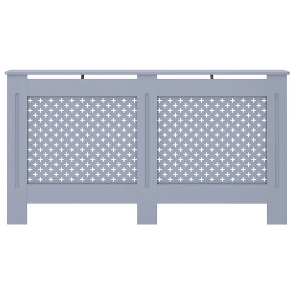 vidaXL Radiator Cover Anthracite 152x19x81.5 cm MDF