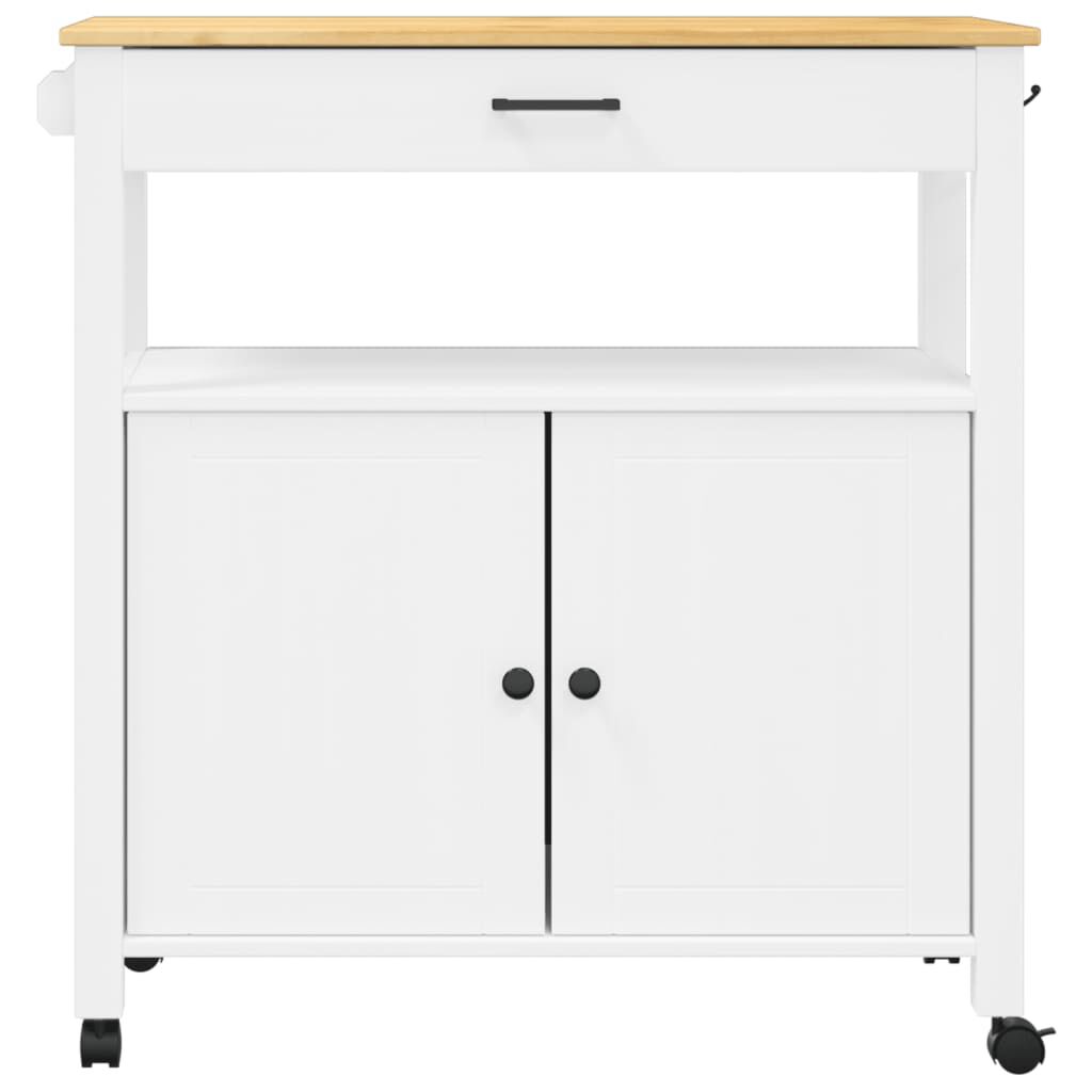 vidaXL Kitchen Trolley MONZA 84x40x90 cm Solid Wood Pine