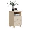 vidaXL Bedside Cabinets HAMAR 2 pcs Honey Brown 40x35x62 cm Solid Wood