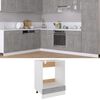 vidaXL Oven Cabinet Lyon Concrete Grey 60x46x81.5 cm Engineered Wood