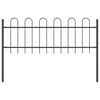 vidaXL Garden Fence 8 pcs Grey 13.6 x 0.6 m Powder-coated Steel