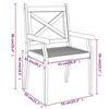 vidaXL 3 Piece Garden Dining Set Solid Wood Acacia