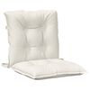 vidaXL Lowback Chair Cushions 4 pcs Melange Cream 100x50x7 cm Fabric