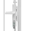vidaXL Garden Gate Woerden Steel 1x1.5 m White