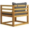 vidaXL 8 Piece Garden Lounge Set with Cushion Solid Acacia Wood