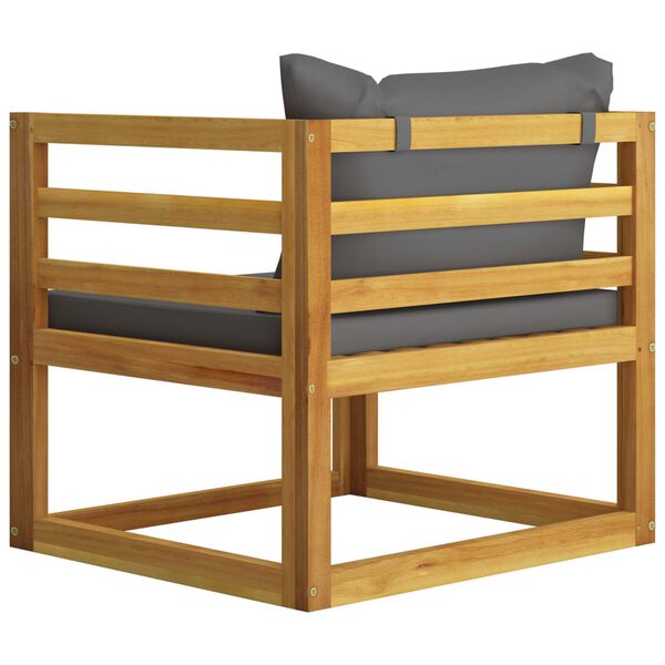 vidaXL 8 Piece Garden Lounge Set with Cushion Solid Acacia Wood