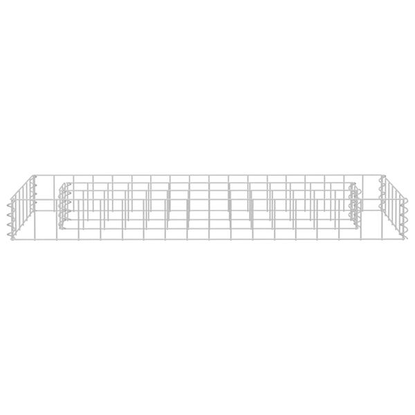 vidaXL Gabion Raised Bed Galvanised Steel 90x30x10 cm