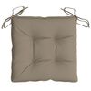 vidaXL Pallet Cushions 2pcs Taupe 50x50x7 cm Oxford Fabric