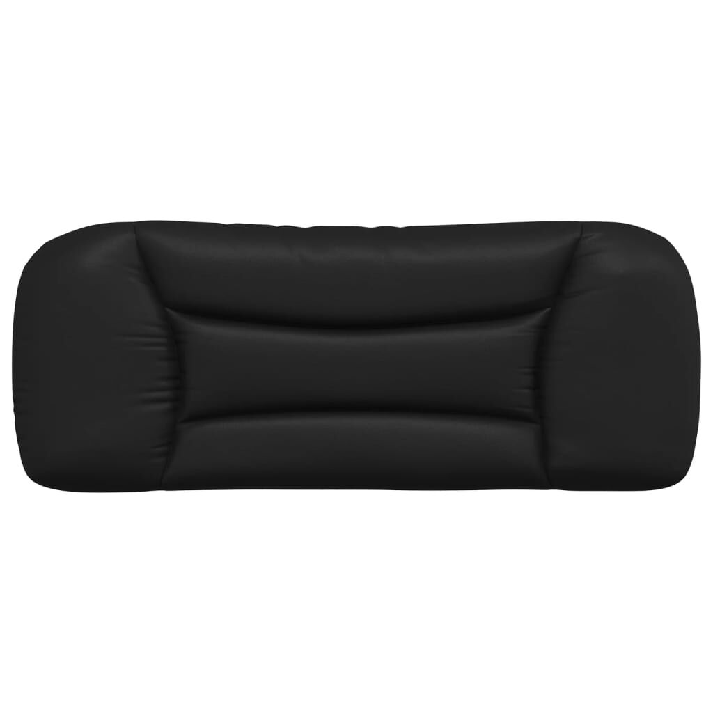 vidaXL Headboard Cushion "Hvar" Black 100 cm Faux Leather