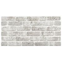 vidaXL 3D Wall Panels with Light Grey Brick Design 11 pcs EPS