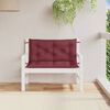 vidaXL Garden Bench Cushions 2 pcs Melange Wine Red 100x50x7 cm Fabric