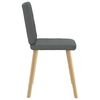 vidaXL Dining Chairs 2 pcs Dark Grey Fabric