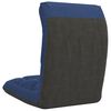 vidaXL Folding Floor Chair Blue Fabric